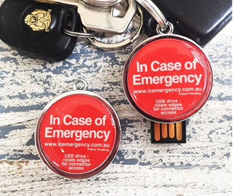 Twin Pack key ring Usbs